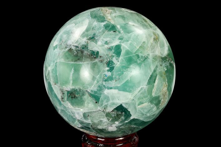 Polished Green Fluorite Sphere - Mexico #153374